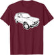 Yugo 45 Klassisches Auto Zastava Jugoslawien Autos Yugo 45A T-Shirt - T-Shirt | Maroon