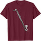 Bass clarinet , black T-Shirt - T-Shirt | Maroon