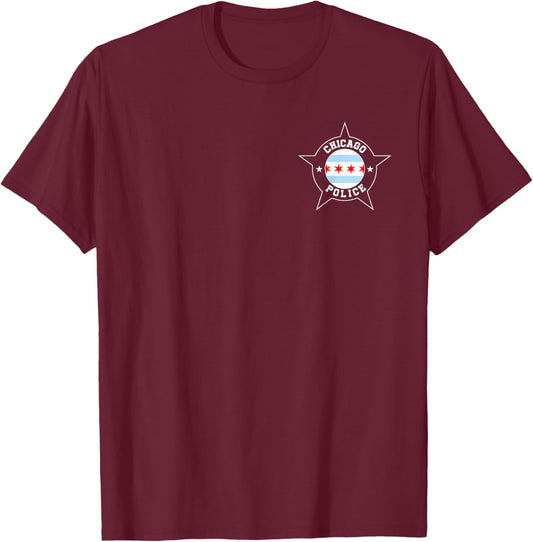 Chicago Police T Shirt - CPD T-Shirt - T-Shirt | Maroon