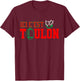 rct Rugby dans le sang en avant Toulon! here RCT Toulon , Black, S T-Shirt - T-Shirt | Maroon