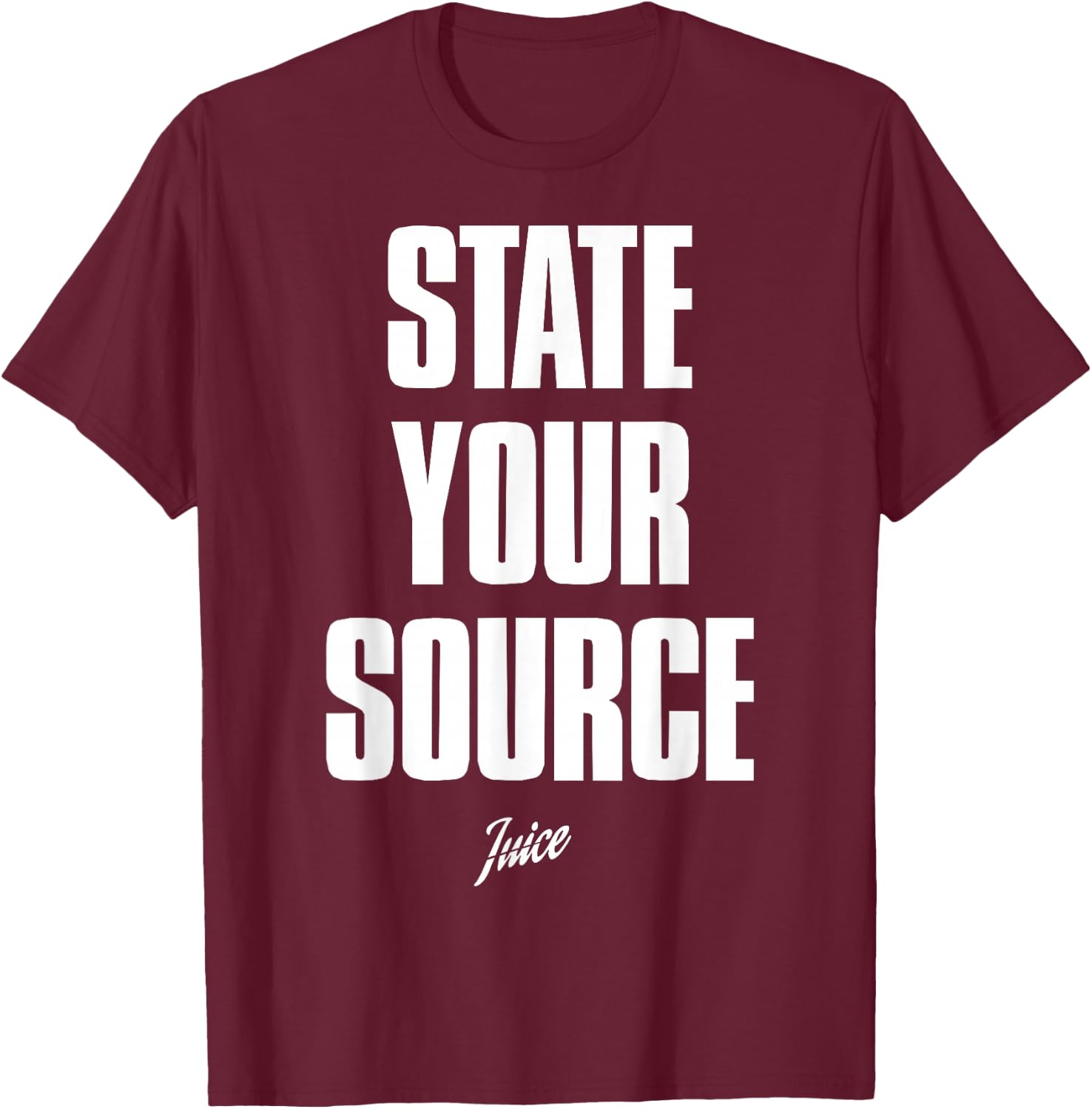 State Your Source Shirt State Your Source Women Kids T-Shirt - T-Shirt | Maroon