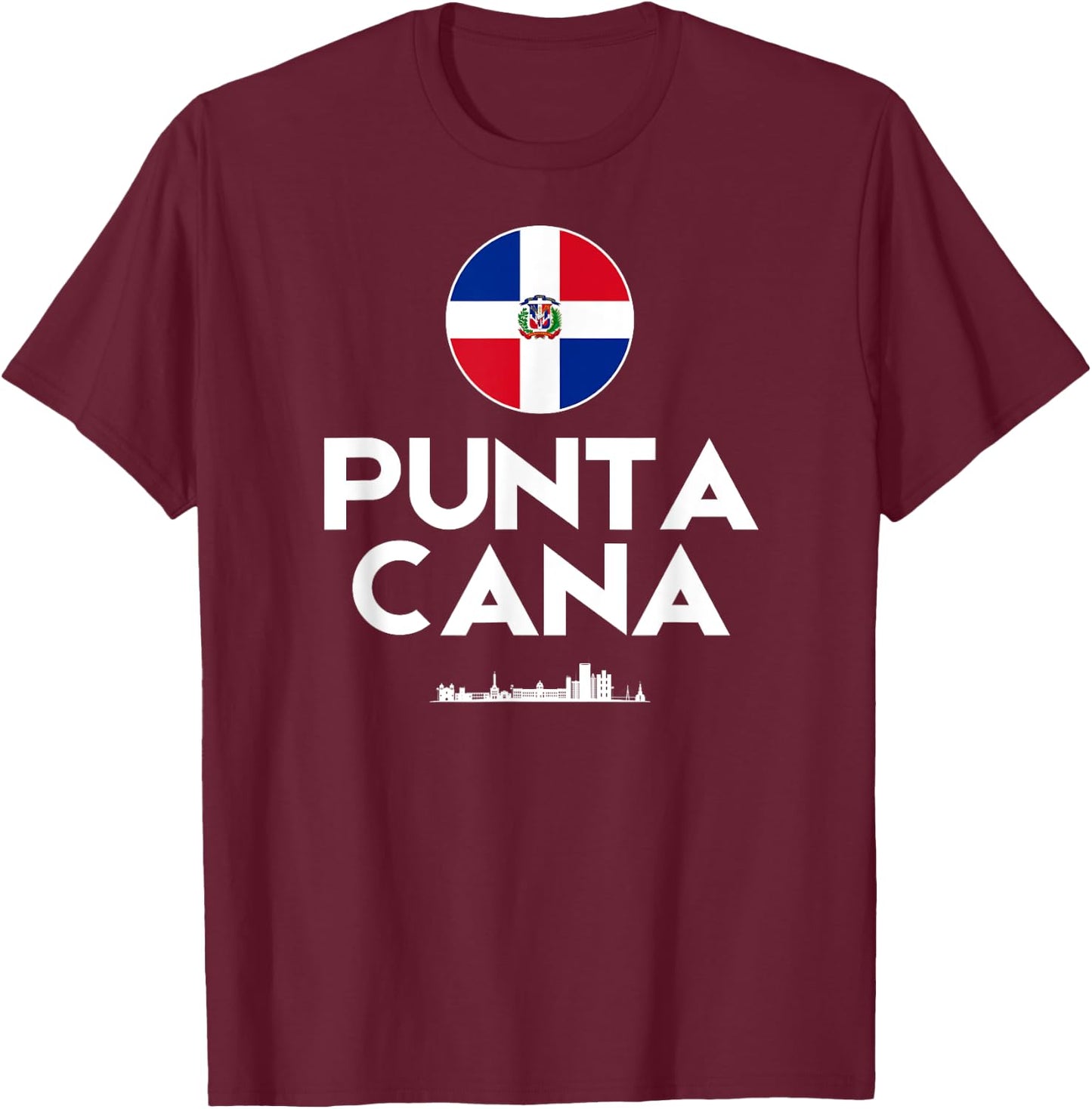 Punta Cana City Republica Dominicana Women Men Travel T-Shirt - T-Shirt | Maroon