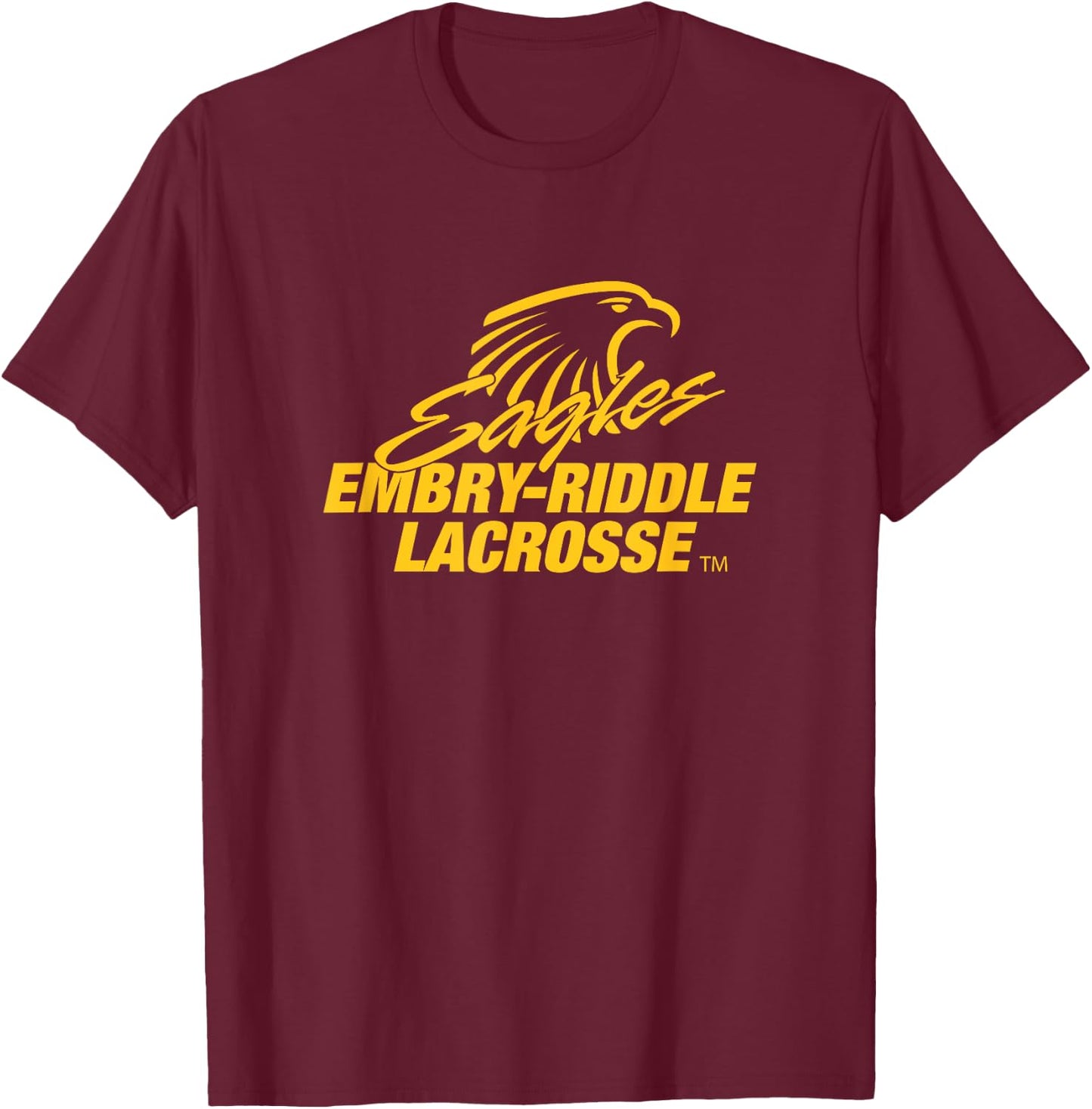 Embry-Riddle Aeronautical Eagles Lacrosse Sports Fan T-Shirt - T-Shirt | Maroon