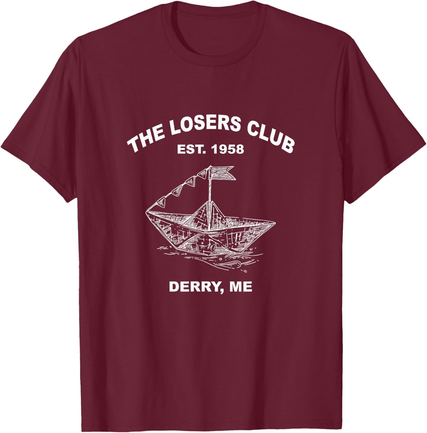 Der Club der Verlierer, Est. 1958 Derry, Me Apparel T-Shirt - T-Shirt | Maroon