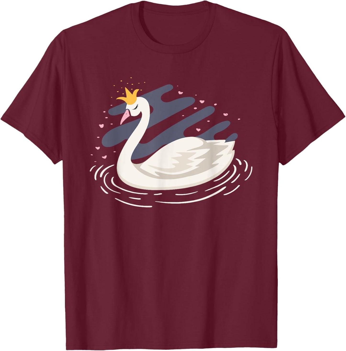 Little Swan Princess Entertainer T-Shirt - T-Shirt | Maroon