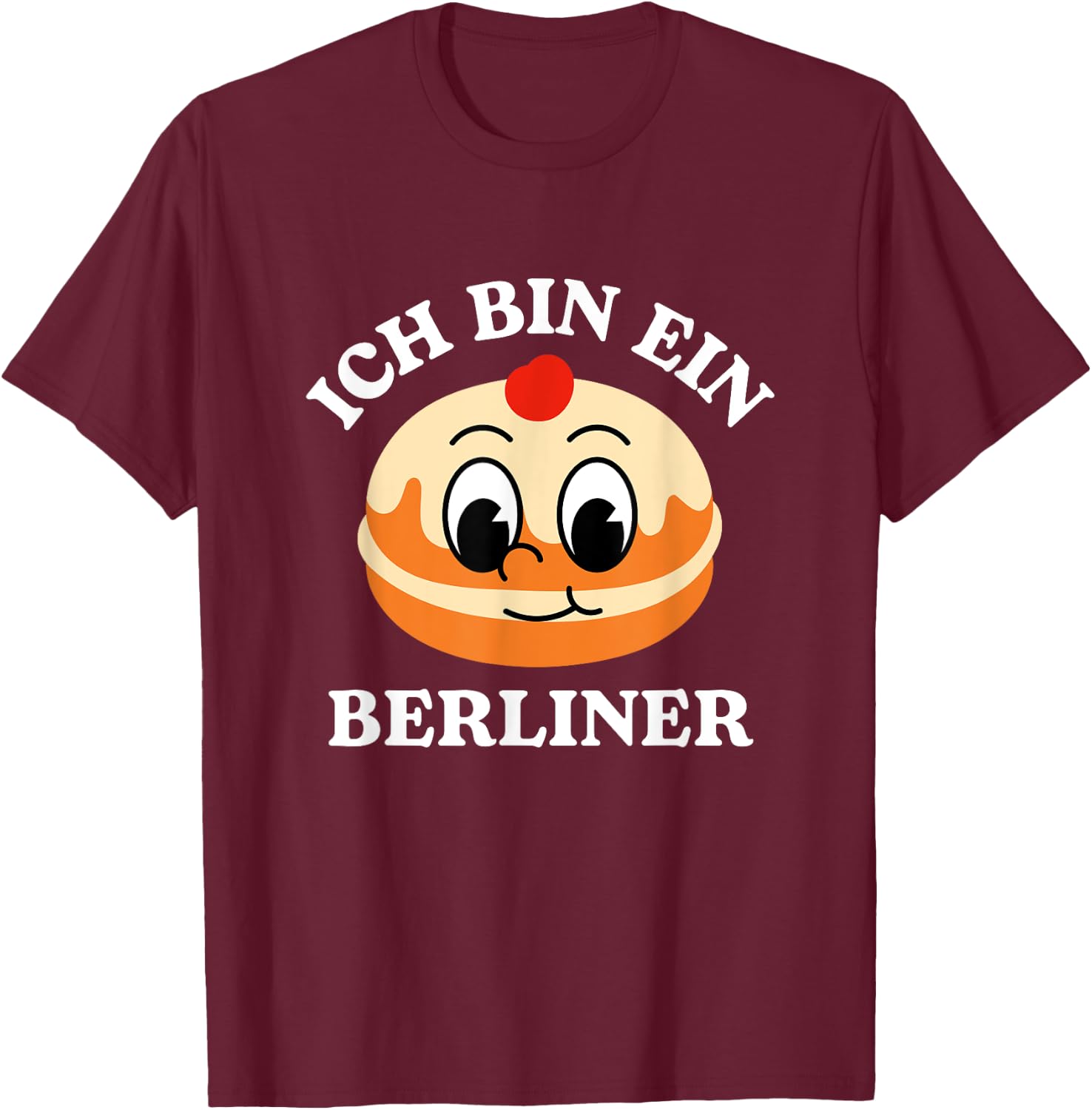 Carnival Berlin Costume , black T-Shirt - T-Shirt | Maroon