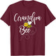 Grandpa Of The Bee Day Girl Hive Family Matching Birthday T-Shirt - T-Shirt | Maroon