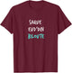 Humor Ch'ti "Saque Eud'din" Patois Expression Vas-y, Dark , Black, S T-Shirt - T-Shirt | Maroon