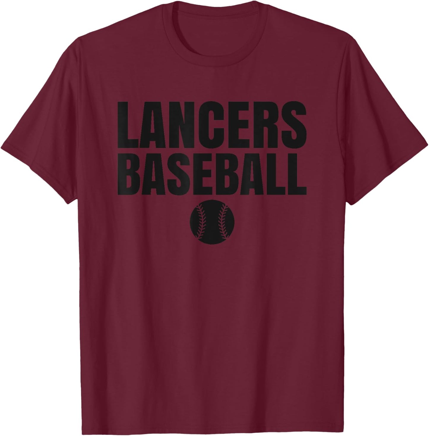 Liberty Lancers Baseball T-Shirt - T-Shirt | Maroon