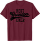 Grandpa Gifts From Grandkids Best Grandpa Ever Father's Day T-Shirt - T-Shirt | Maroon