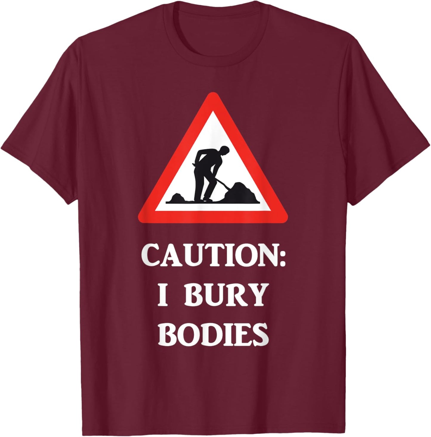 Grave Yard, Mortician Worker T-Shirt - T-Shirt | Maroon