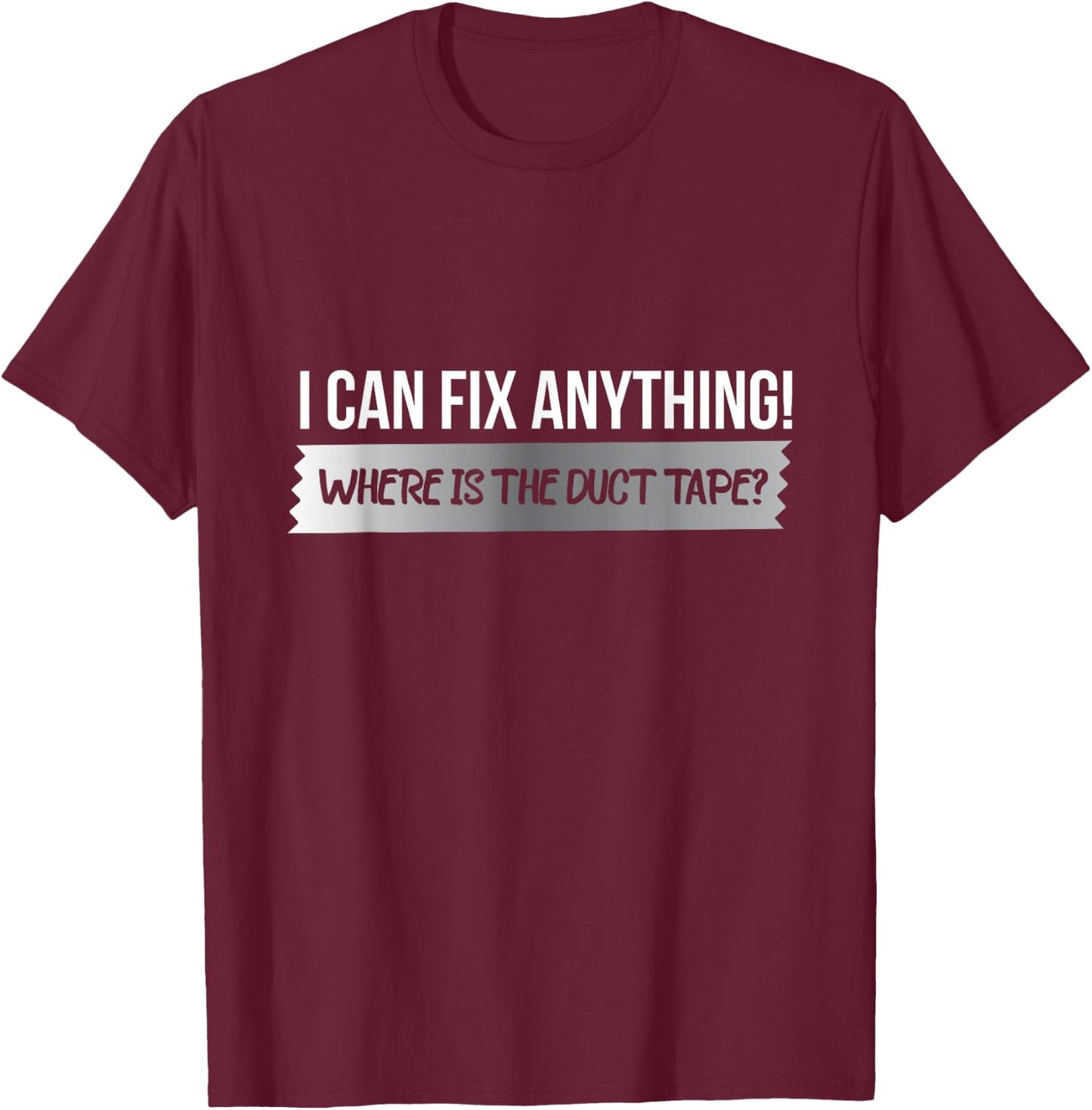 Vicoli Merch: Duct Tape Apparel -Adults Black Small T-Shirt - T-Shirt | Maroon