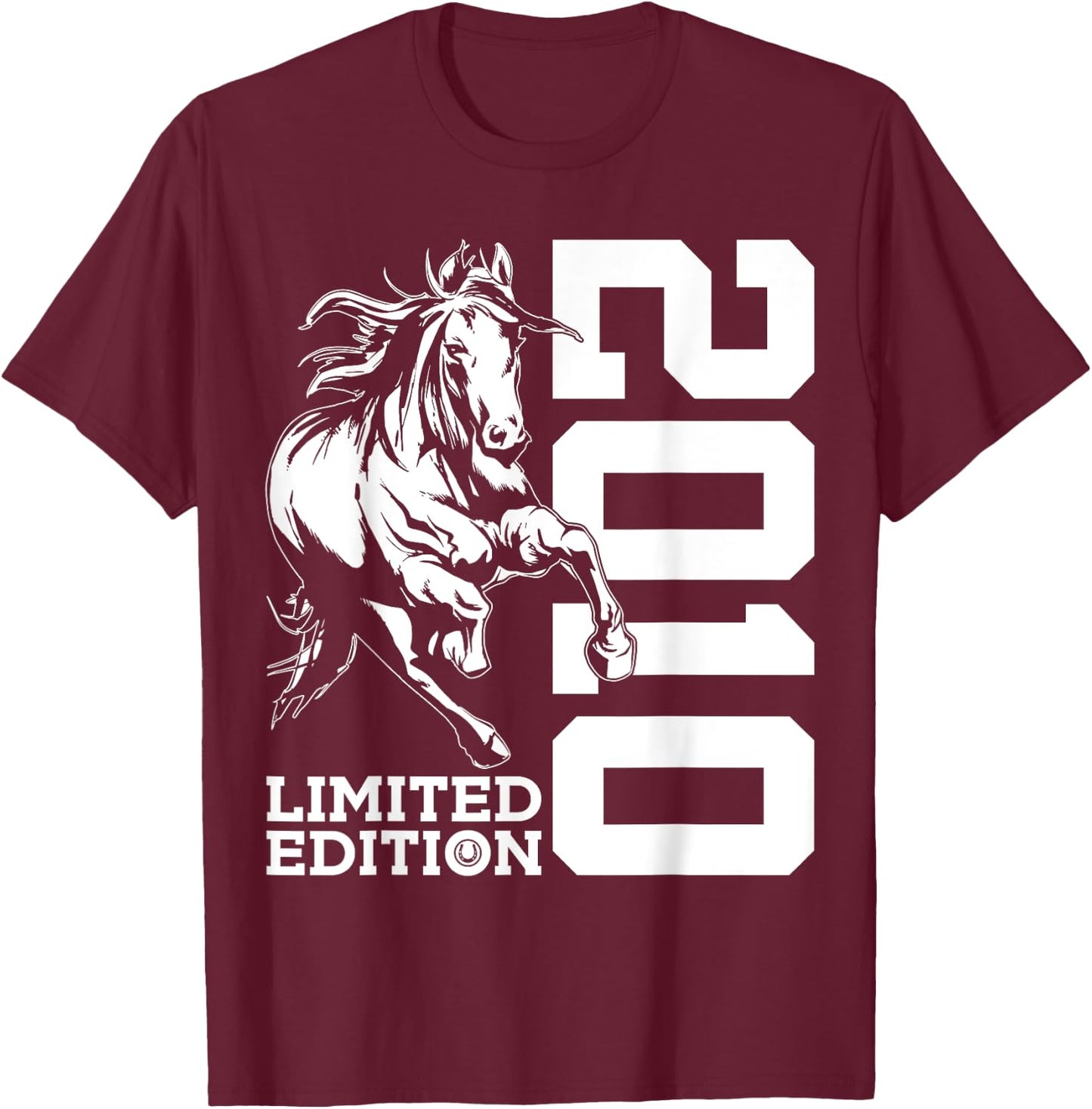 Riding 15th Birthday Horse Limited Edition 2010 Rider T-Shirt - T-Shirt | Maroon