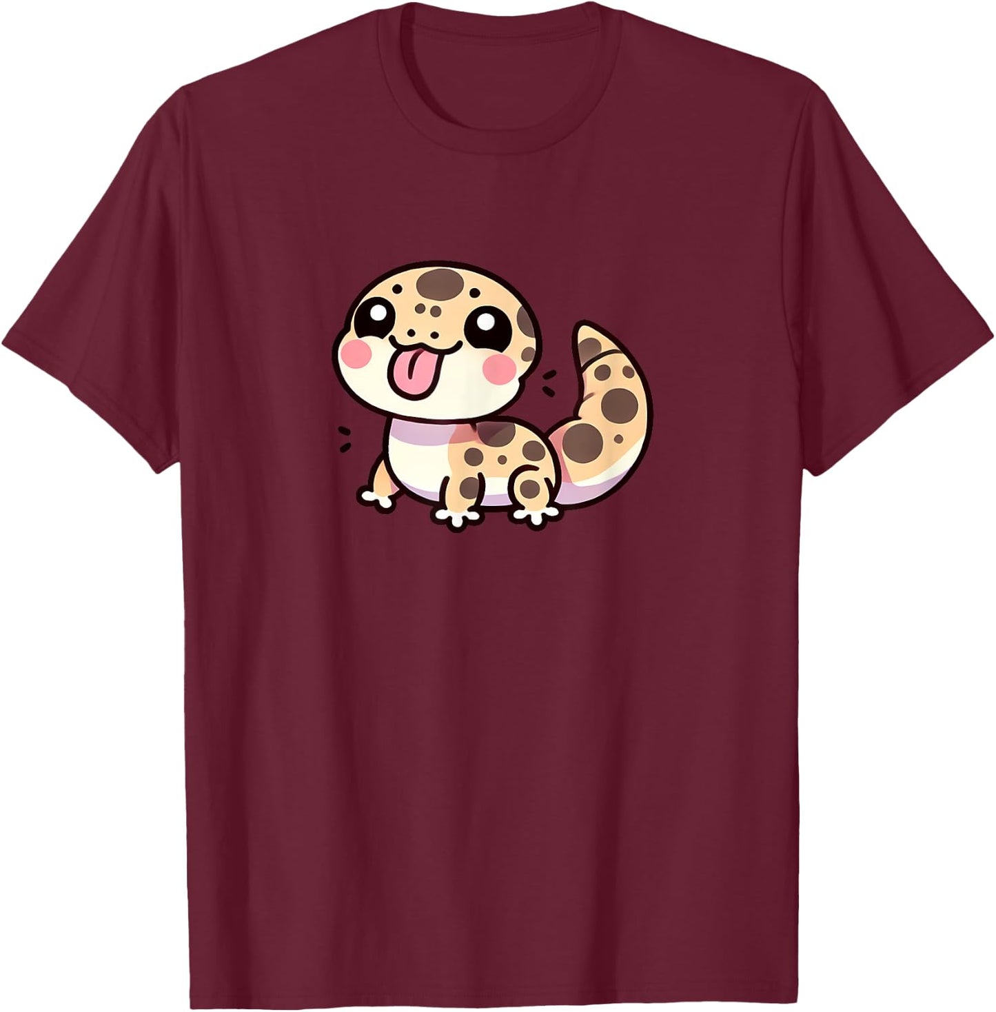 Kawaii Gekco Cute Animal Lover T-Shirt - T-Shirt | Maroon