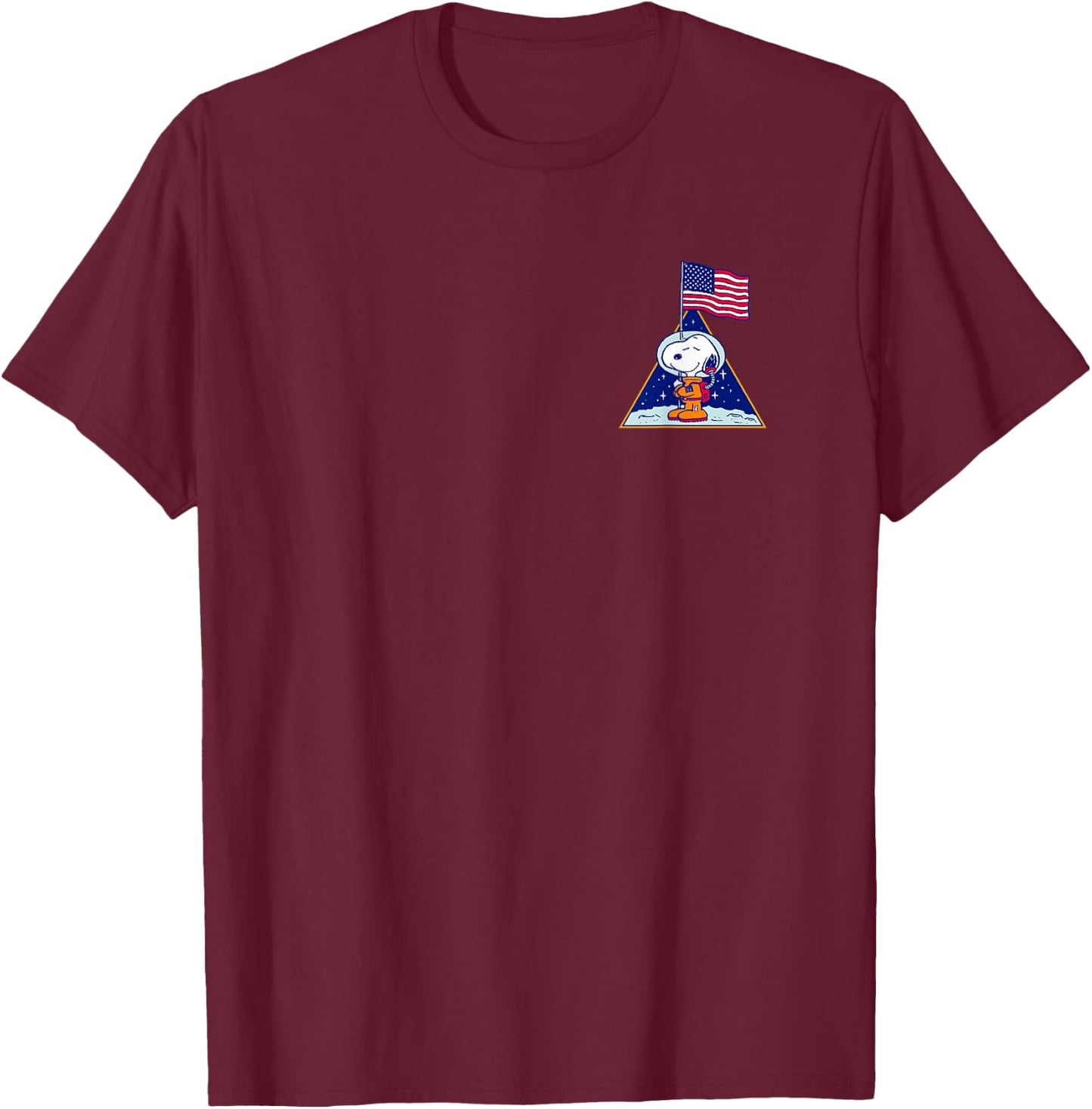 Peanuts Snoopy Space Traveler T-Shirt - T-Shirt | Maroon