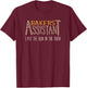 Bakers Assistant I Put the Bun in the Oven T-Shirt - T-Shirt | Maroon