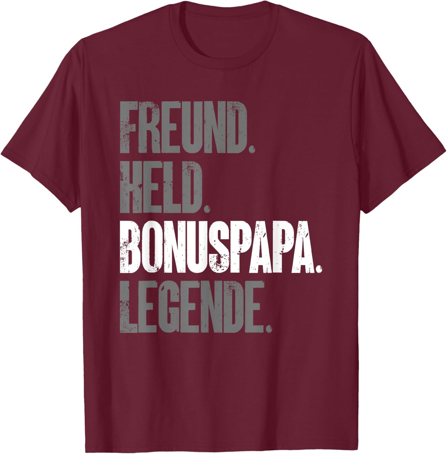 Bonuspapa Bester Stiefpapa Stiefvater Bonus Papa T-Shirt - T-Shirt | Maroon