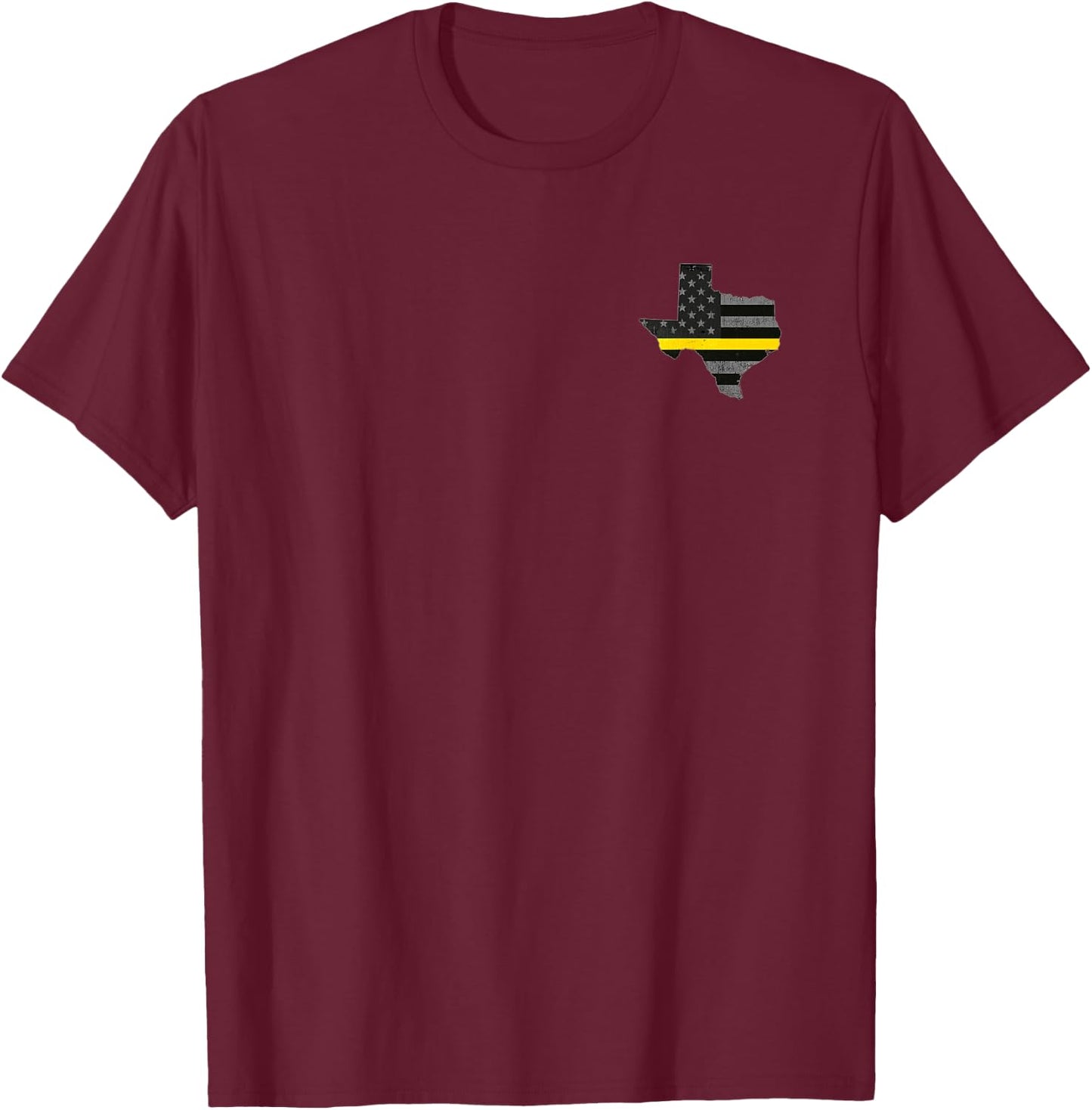 Texas 911 Emergency Dispatcher Police Operator T-Shirt - T-Shirt | Maroon