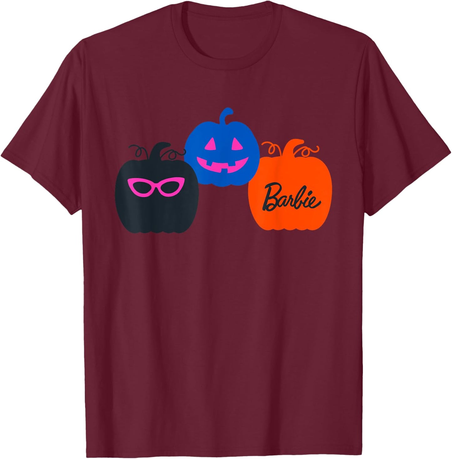 Barbie - Fashion Pumpkins T-Shirt - T-Shirt | Maroon