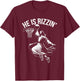 He is Rizzin' Funny Jesus Christ Basketball Player Dunking T-Shirt - T-Shirt | Maroon