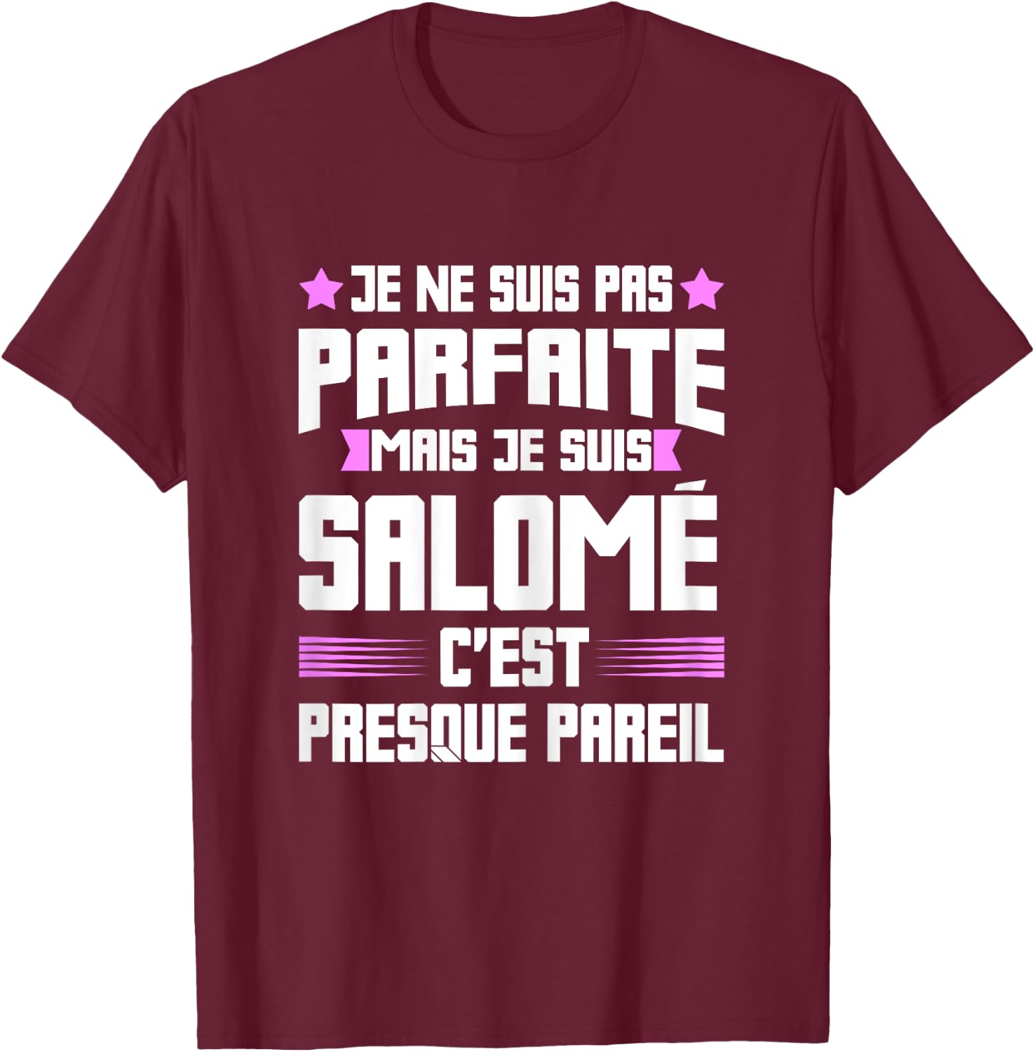 Salomé Parfait | Funny Funny Funny Mom First Name Gift , Black, Female X-Small T-Shirt - T-Shirt | Maroon