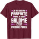 Salomé Parfait | Funny Funny Funny Mom First Name Gift , Black, Female X-Small T-Shirt - T-Shirt | Maroon