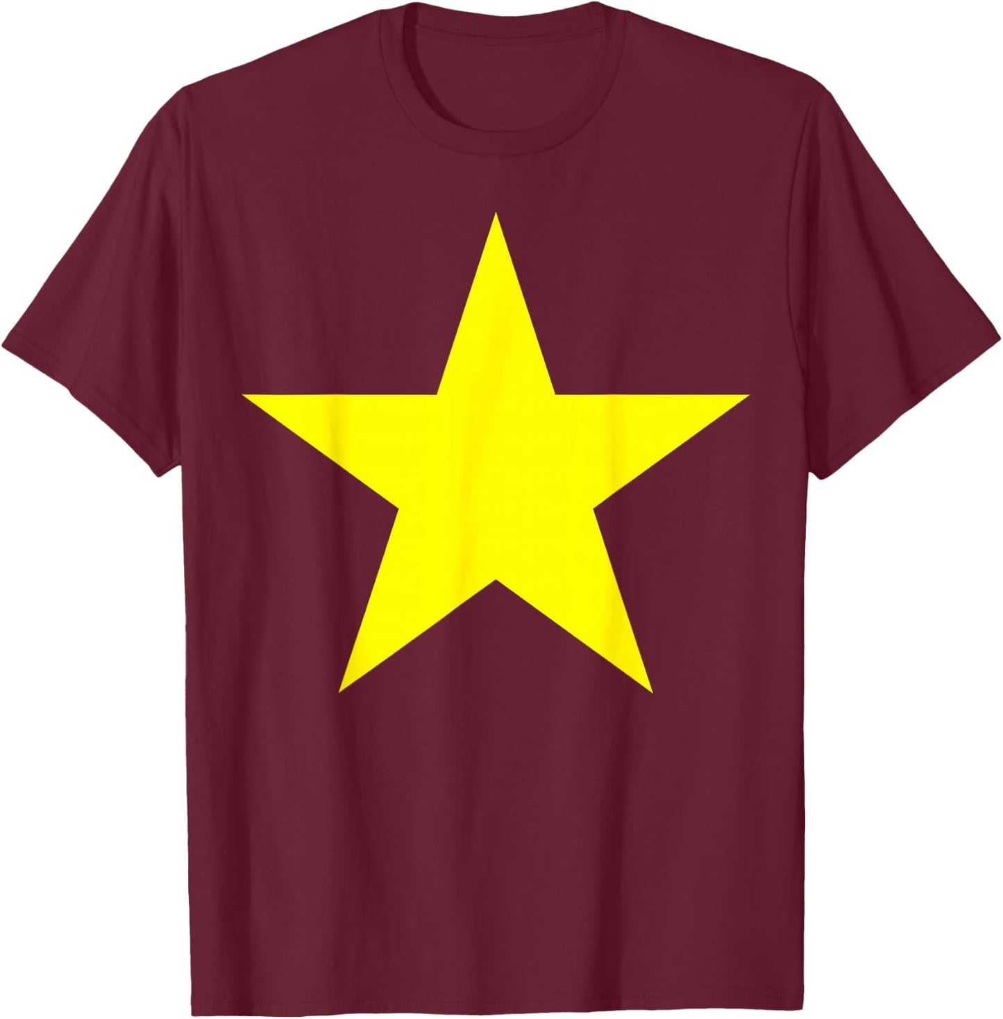 Vietnam Flag Vietnam Pride National Flag Red and Yellow Star , red T-Shirt - T-Shirt | Maroon
