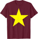 Vietnam Flag Vietnam Pride National Flag Red and Yellow Star , red T-Shirt - T-Shirt | Maroon