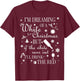 I'm Dreaming Of A White Christmas Red Wine T-Shirt - T-Shirt | Maroon