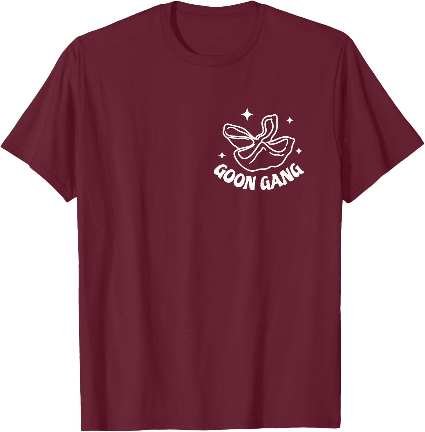 Goon Gang, Too Many Grab Rangoons, Retro Crab Gifts T-Shirt - T-Shirt | Maroon