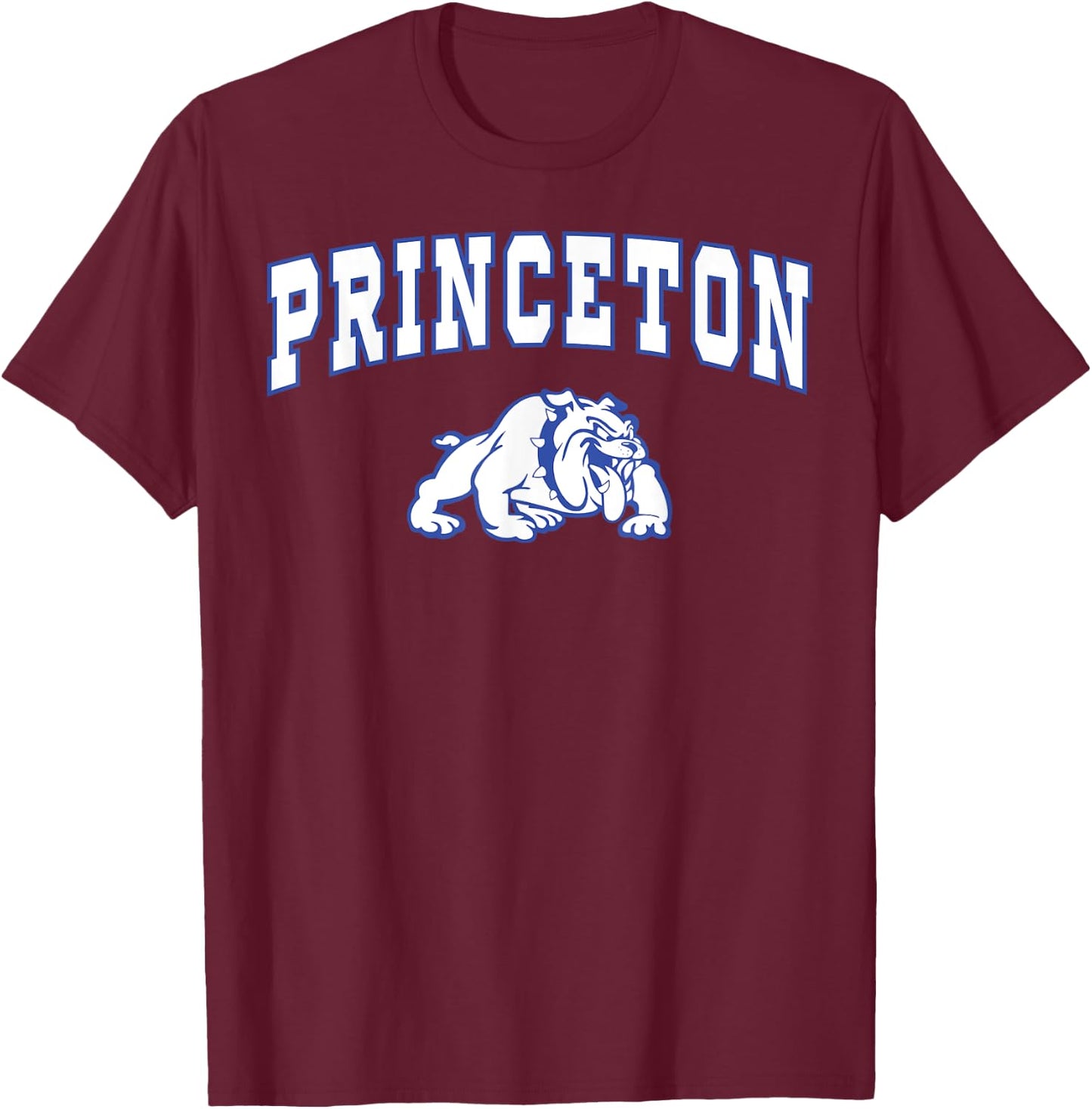 Princeton High School Bulldogs T-Shirt - T-Shirt | Maroon