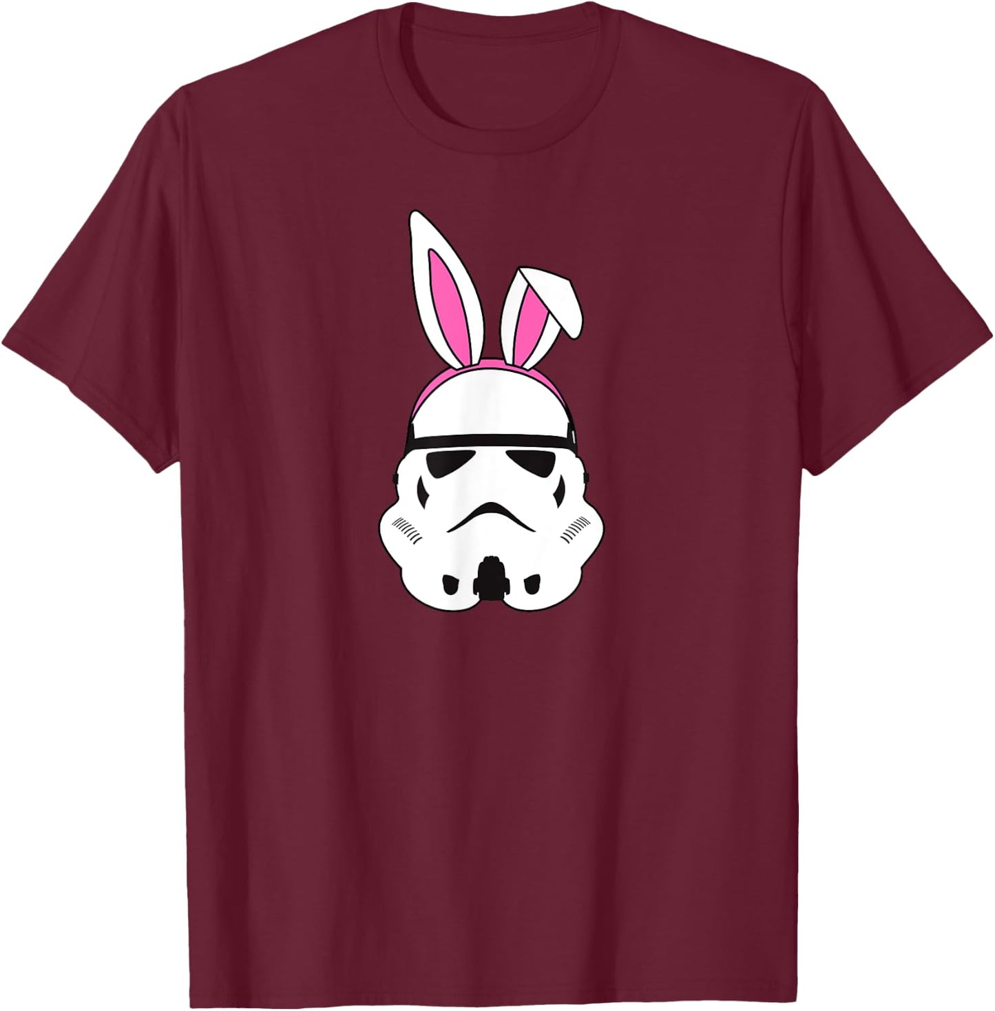 Amazon Essentials Star Wars Stormtrooper Spring Easter Bunny Ears T-Shirt - T-Shirt | Maroon