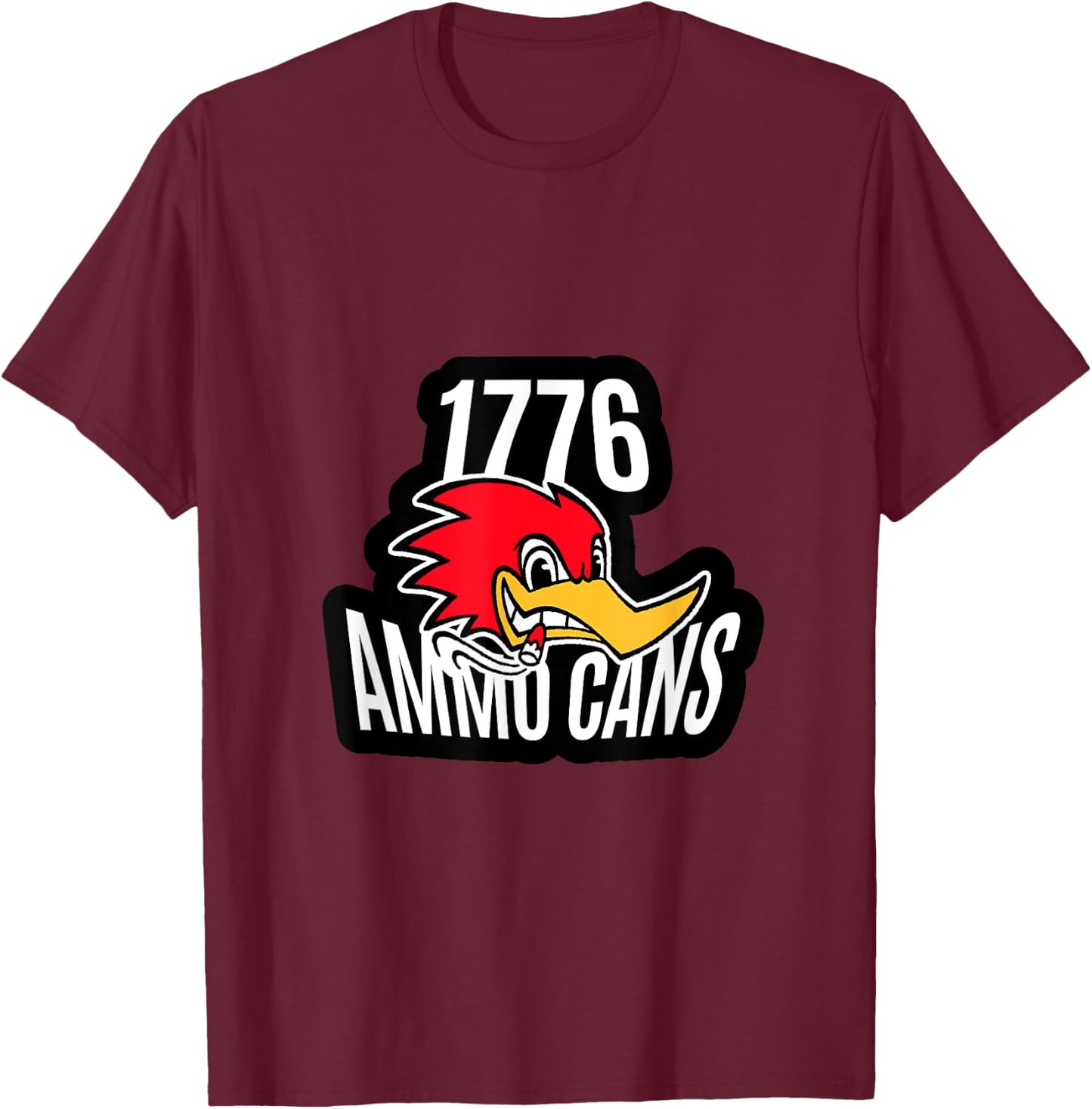 Hot Rod Woodpecker T-Shirt - T-Shirt | Maroon