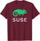 SUSE Linux Software Defined Networking and Virtualization , black T-Shirt - T-Shirt | Maroon