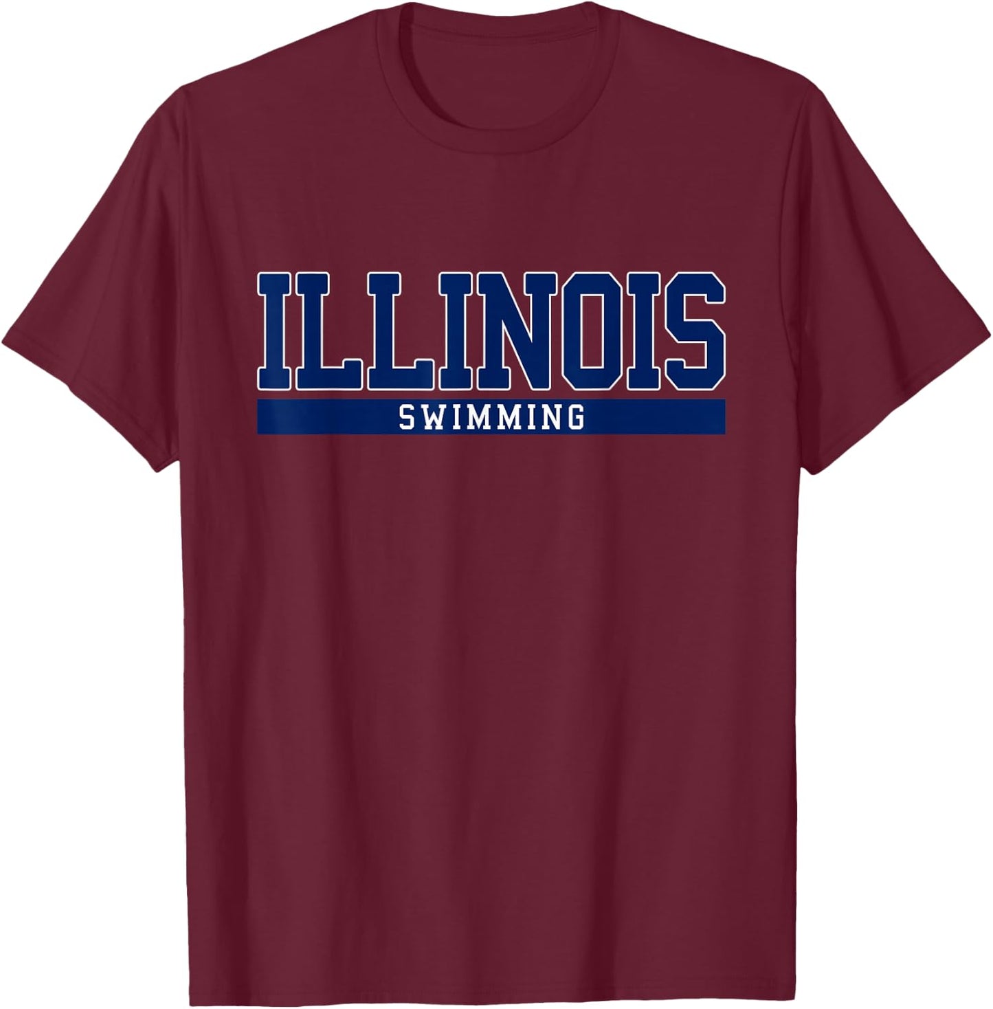 Illinois Swimming T-Shirt - T-Shirt | Maroon