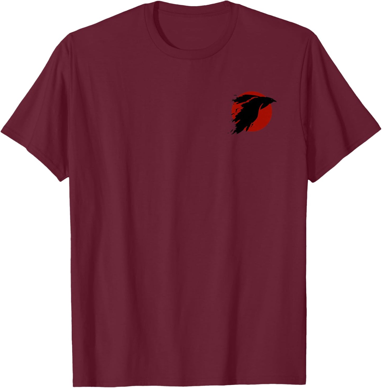 Itachi Crow and Rose T-Shirt - T-Shirt | Maroon