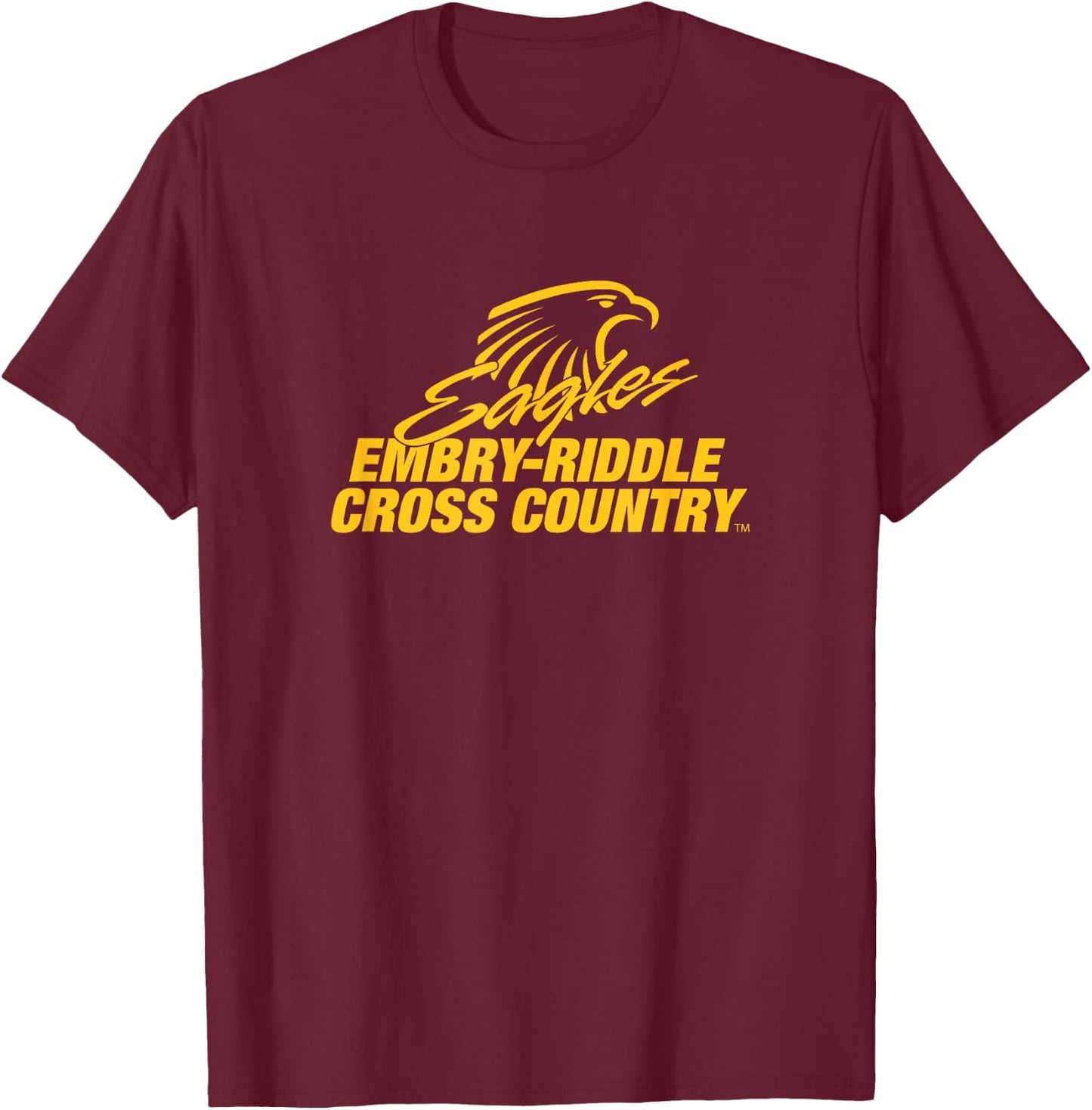 Embry-Riddle Aeronautical Eagles Cross Country Sports Fan T-Shirt - T-Shirt | Maroon