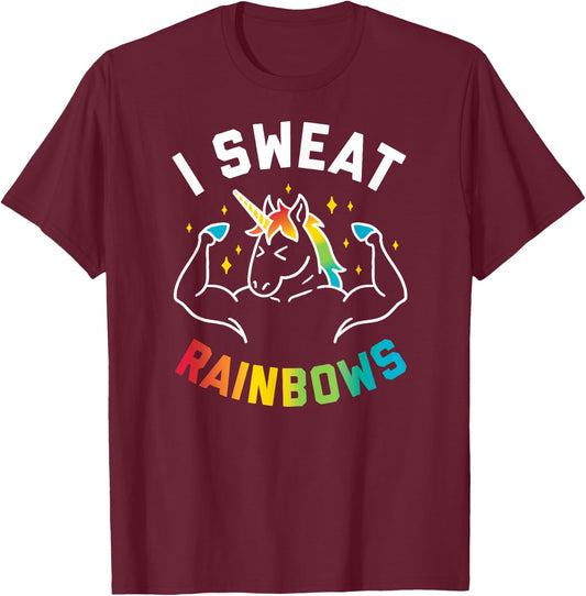 Pride - I Sweat Rainbows T-Shirt - T-Shirt | Maroon