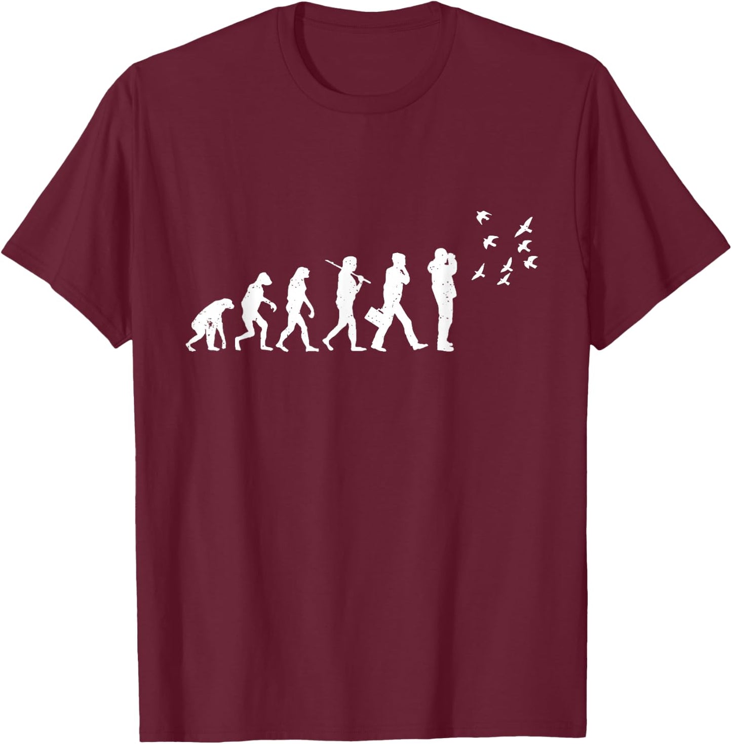 Birdwatcher Bird Day Funny Birding Birdwatching Nerd Birder T-Shirt - T-Shirt | Maroon