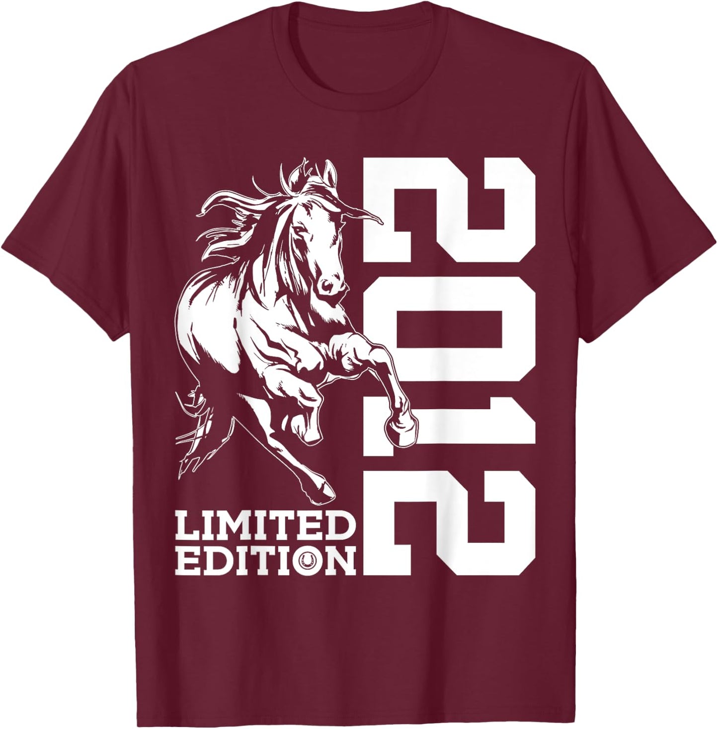 Riding 13th Birthday Horse Limited Edition 2012 Rider T-Shirt - T-Shirt | Maroon