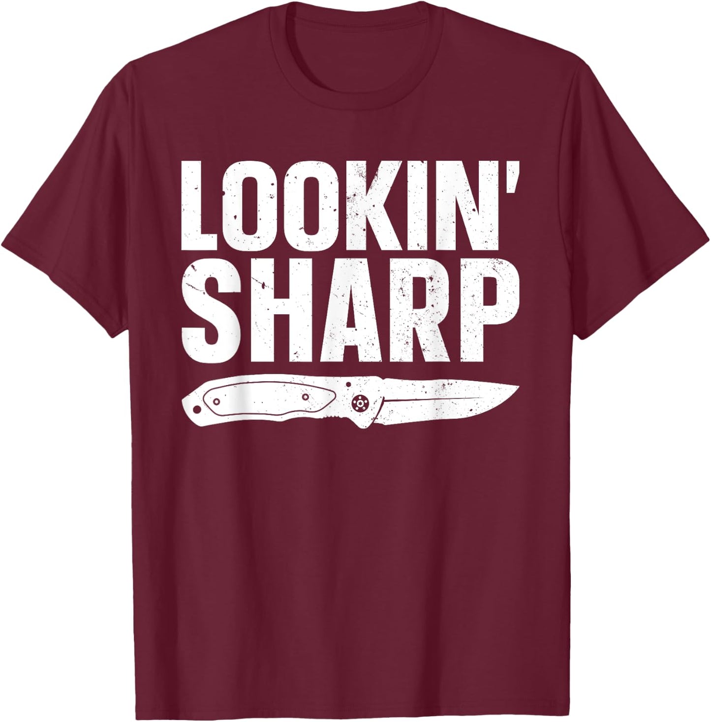 Pocket Knife Art Women Knife Lover Knife Collector T-Shirt - T-Shirt | Maroon