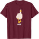 Hilarious Duck Finger, What the Duck OFF, Funny Duck Meme T-Shirt - T-Shirt | Maroon