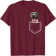 Funny Pitbull Inside Pocket Pittie Dog Lover Men Women Kids T-Shirt - T-Shirt | Maroon