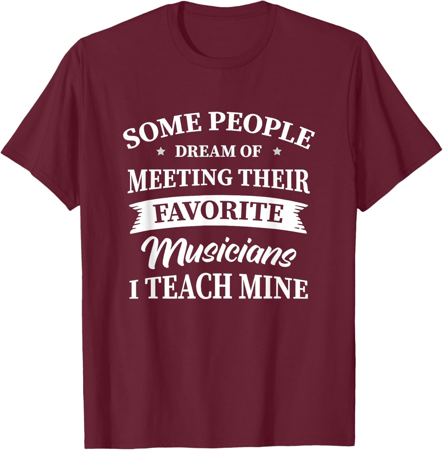 Musik Lehrer Schule Musikschule Musikunterricht Musiklehrer T-Shirt - T-Shirt | Maroon