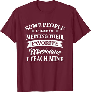 Musik Lehrer Schule Musikschule Musikunterricht Musiklehrer T-Shirt - T-Shirt | Maroon