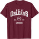 New Orleans LA | Louisiana | Vintage Throwback T-Shirt - T-Shirt | Maroon