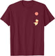Disney Winnie the Pooh Balloon Flight Corner Picture T-Shirt - T-Shirt | Maroon