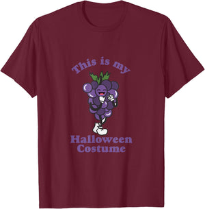 This Is My Grape Halloween Costume Retro T-Shirt - T-Shirt | Maroon