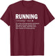 Funny Cross Country Running Definition XC Marathon Runner T-Shirt - T-Shirt | Maroon