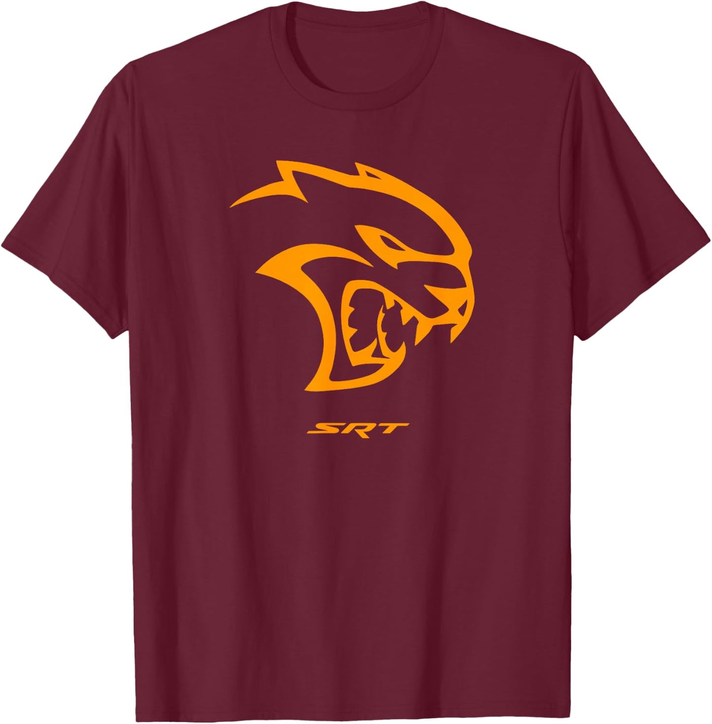 Dodge Hellcat Orange T-Shirt - T-Shirt | Maroon